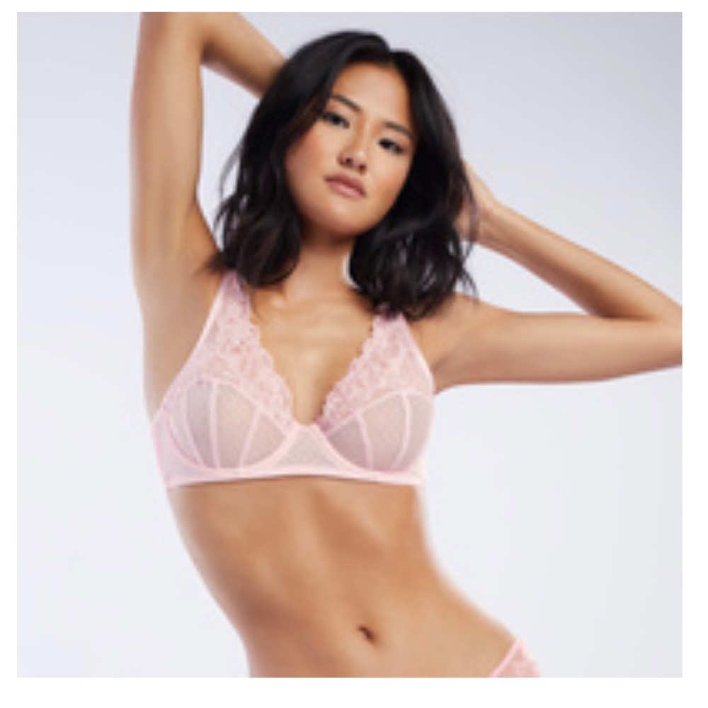 Savage X Fenty UNLINED GEO MESH BRA (NEVER WORN)